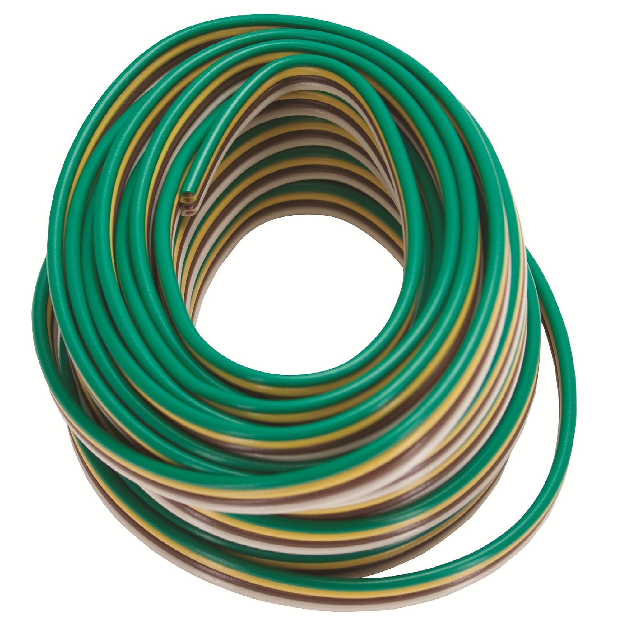 Uriah Products Bonded Trailer Wiring Harness — 25ft., 4-Wire, 16 AWG, Color-Coded, Model# UE049915